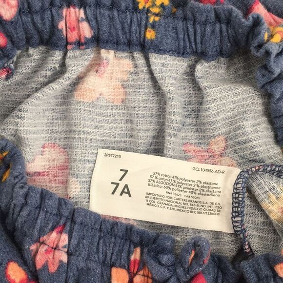 2 Pants Jumpsuits Carter’s Short Sleeves Keyhole Wide Legs Floral Print M 7 - Picture 10 of 11